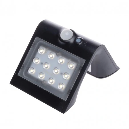 Kinkiety-ogrodowe - kinkiet solarny czarny led 1,5w ip65 4000k butterfly eko3867 eko-light 