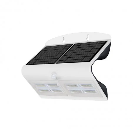 Kinkiety-ogrodowe - kinkiet solarny do ogrodu biały led 6,8w butterfly eko3997 eko-light 