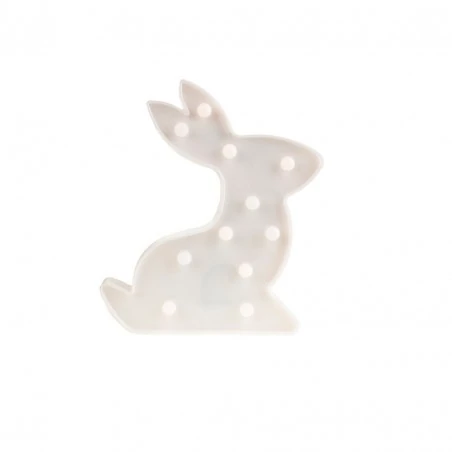 Oswietlenie-do-pokoju-dzieciecego - dekoracja led - biały królik 11 x led 3000k ekd3495 eko-light 