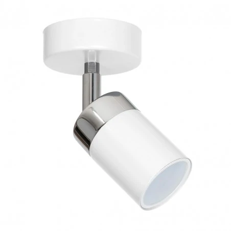 Kinkiety-do-salonu - biały kinkiet zna żarówkę gu10 joker mlp898 eko-light 