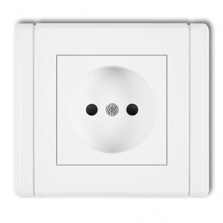 Gniazda-elektryczne - gniazdo pojedyncze bez uziemienia fgp-1 1x b/u flexi karlik 