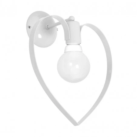 Oswietlenie-do-pokoju-dzieciecego - metalowe serce kinkiet ścienny amore e27 eko-light 