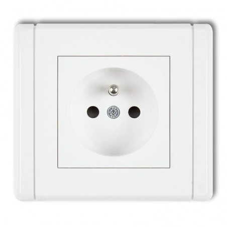 Gniazda-elektryczne - gniazdo pojedyncze z uziemieniem fgp-1z 1x z/u flexi karlik 