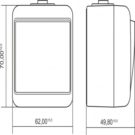 Wlaczniki-i-przyciski-dzwonkowe - brązowy przycisk dzwonkowy natynkowy zwierny 4whe-4 junior karlik 