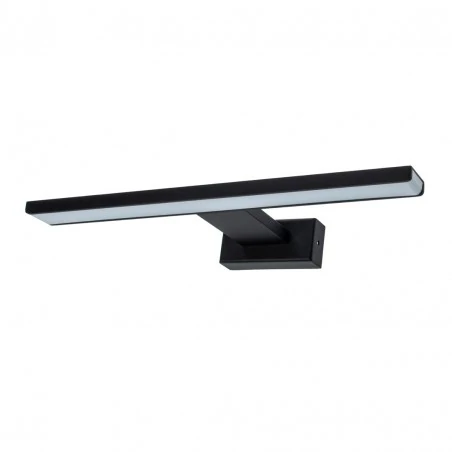 Kinkiety-lazienkowe - ml4377 kinkiet do łazienki podłużny czarny nad lustro ip44 shine black 7w led 
