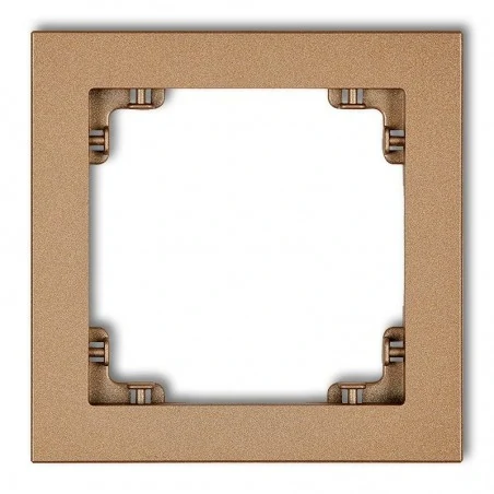 Ramki-pojedyncze - 8dr-1 ramka na kontakt pojedyncza złoty metalik deco karlik 