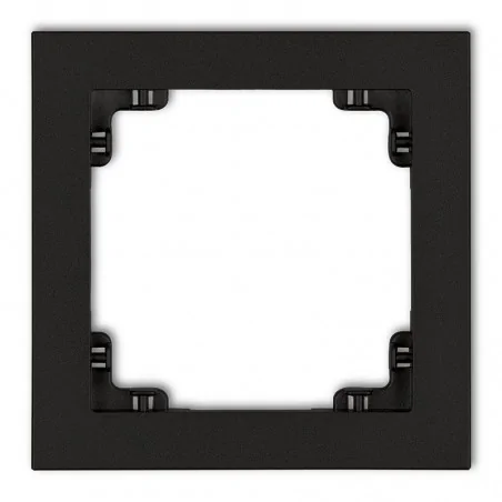 Ramki-pojedyncze - 12dr-1 ramka pojedyncza do linii deco karlik czarna matowa 