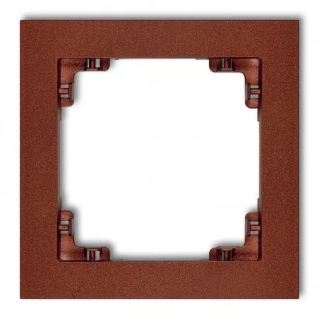 Ramki-pojedyncze - 9dr-1 ramka pojedyncza deco karlik brązowy metalik 