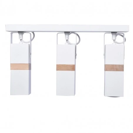 Lampy-sufitowe - lampa sufitowa spot potrójny biały 3xgu10 vidar mlp5407 eko-light 