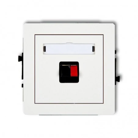 Gniazda-glosnikowe - dgg-1 gniazdo głośnikowe pojedyncze 2,5mm2 podtynkowe deco karlik 