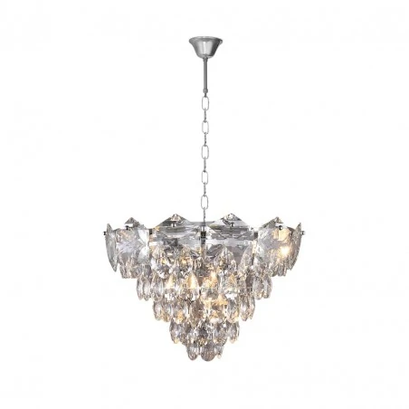 Lampy-sufitowe - kryształowy żyrandol chromowy 6xe14 selena ml5987 eko-light 