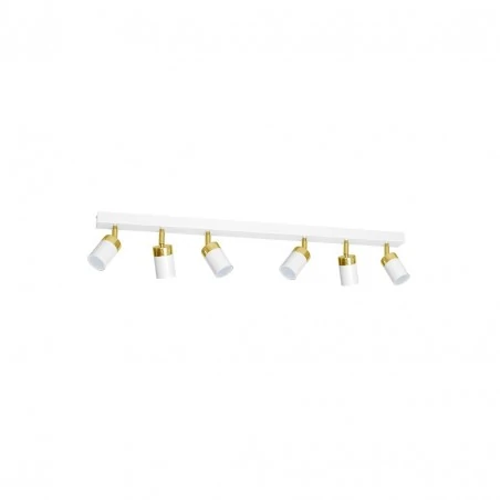 Lampy-sufitowe - listwa oświetleniowa biało-złota 6xgu10 joker mlp6131 eko-light 