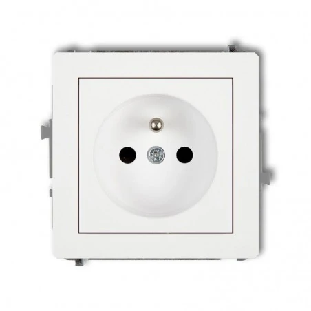 Gniazda-elektryczne - gniazdo pojedyncze dgp-1z mechanizm gniazda 1x z/u karlik deco 