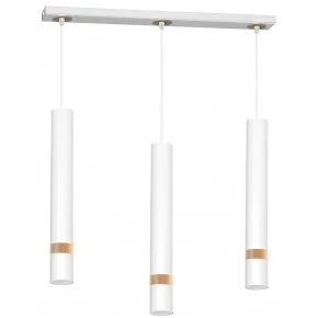 Lampa wisząca JOKER WHITE/WOOD 3xGU10