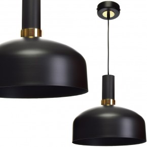 Lampy-sufitowe - elegancka lampa wisząca czarna z dodatkiem złotego 1xe27 60w malmo mlp6198 eko-light 