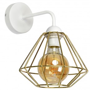 Kinkiety-do-salonu - lampa ścienna ze złotym geometrycznym kloszem e27 lupo mlp6265 eko-light 