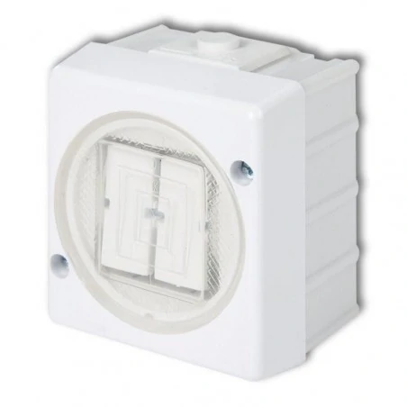 Wylaczniki-podwojne - whs-2 włącznik do żyrandoli świecznikowy biały ip44 natynkowy senior karlik 