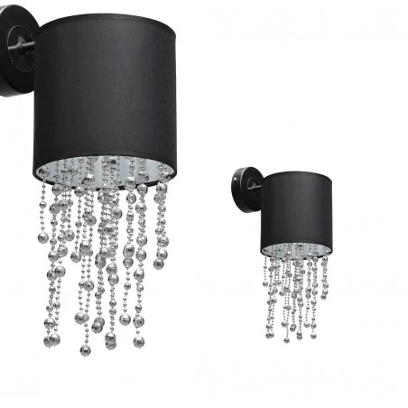 Kinkiety-do-salonu - nowoczesny kinkiet z wiszącymi kryształkami 60w 1xe27 almeria mlp6428 eko-light 