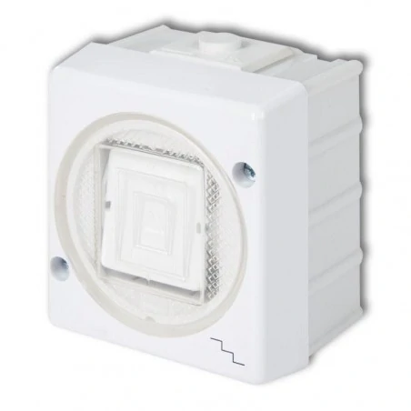 Wylaczniki-schodowe - whs-3 włącznik elektryczny schodowy biały ip44 natynkowy senior karlik 