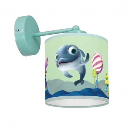 Oswietlenie-do-pokoju-dzieciecego - kinkiet dziecięcy z bohaterami minimini delfinka finka e27 eko-light 