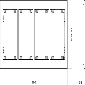  Ramka na kontakty biała poczwórna uniwersalna Dr-4 DECO KARLIK 