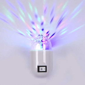 Lampki-do-kontaktu - dekoracyjna lampka wtykowa led do kontaktu z wielokolorowym światłem 3,5w impra led 03898 ideus 