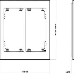 Ramki-instalacyjne - ramka pozioma do kontaktów podwójna biała dr-2 deco karlik 