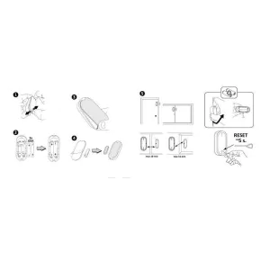 Sygnalizatory-wejsc - czujnik otwarcia okna/drzwi na smartfona tuyasmart 315915 polux 