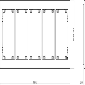 Ramki-instalacyjne - dr-5 ramka pięciokrotna do kontaktów biała ip20 deco karlik 