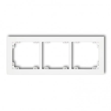Ramki-instalacyjne - dr-3 ramka potrójna do włączników pozioma biała deco karlik 