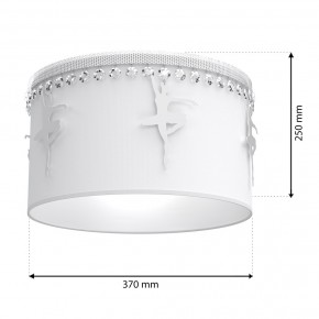 Oswietlenie-do-pokoju-dzieciecego - biała lampa sufitowa baletnice z kryształami 1xe27 60w mlp4970 eko-light 