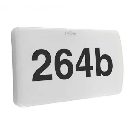 Oprawy-led-zewnetrzne - hermetyczna lampa led z podświetlanym numerem domu czujnik zmierzchu 7w morgan led 03921 ideus 