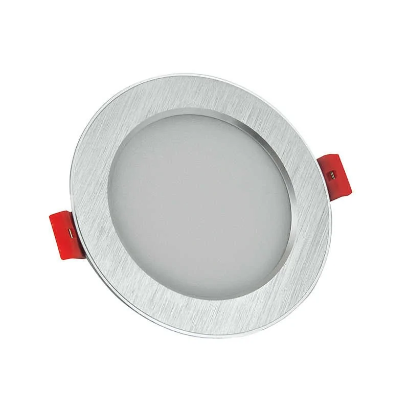 Oprawy-sufitowe - oprawa okrągła oczko ledowe szczotkowane srebrne 11w 3000k venus polux firmy POLUX GOLDLUX 