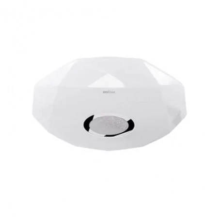 Plafony - plafon led z pilotem z regulacją jasności i barwy światła 24w biała iryna led c 03845 ideus 