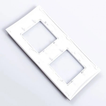 Ramki-instalacyjne - ramka podwójna  modny kolor wrzosowy róż viva v6.004.876 schneider electric unica viva 