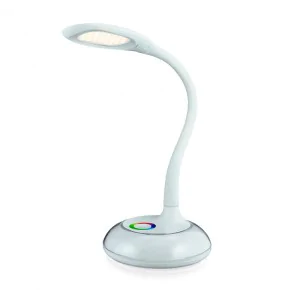 Lampki-biurkowe - lampka biurkowa z funkcją lampki nocnej biała led rgb cosmos 2 polux