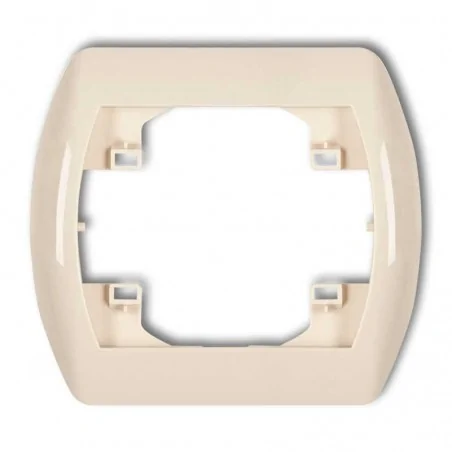 Ramki-instalacyjne - ramka pozioma pojedyncza beżowa 1rh-1 trend karlik 