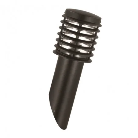 Kinkiety-ogrodowe - kinkiet ogrodowy skośny czarny e27 ip44 palmiye-1 hl295 01203 ideus 