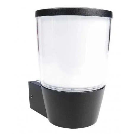 Kinkiety-ogrodowe - kinkiet elewacyjny czarny aluminium e27 aura rum-lux 