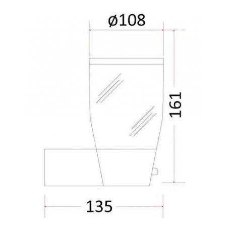 Kinkiety-ogrodowe - kinkiet elewacyjny czarny aluminium e27 aura rum-lux 