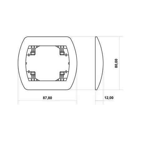 Ramki-instalacyjne - ramka pojedyncza brązowa trend 4rh-1 karlik 