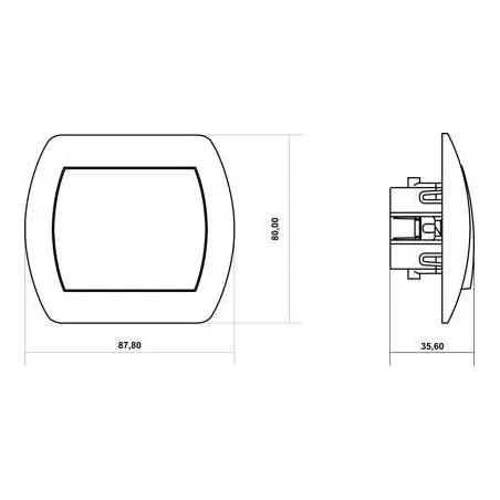 Wylaczniki-jednobiegunowe - włącznik pojedynczy brązowy trend 4wp-1 karlik 