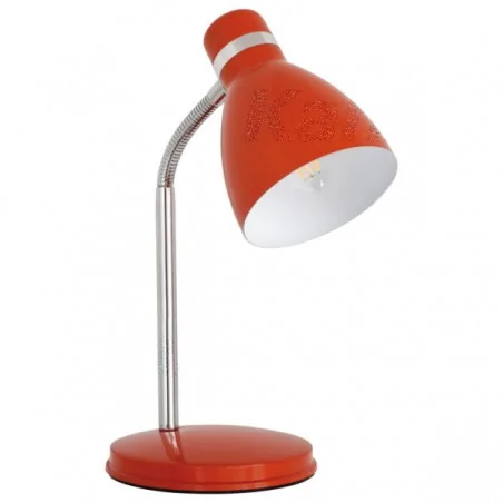 Lampki-biurkowe - pomarańczowa lampka biurkowa stal e14 40w zara 7563 kanlux 