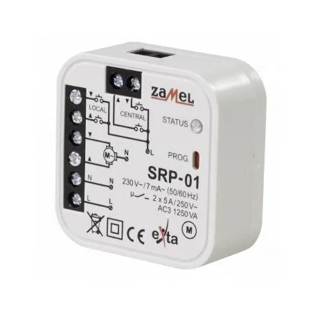 Sterownik-rolet - sterownik rolet dopuszkowy przewodowy srp-01 zamel 
