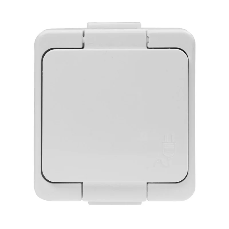 Gniazda-pojedyncze-natynkowe - gniazdo pojedyncze z białą klapką hermetyczne nt-16s smart abex firmy ABEX 