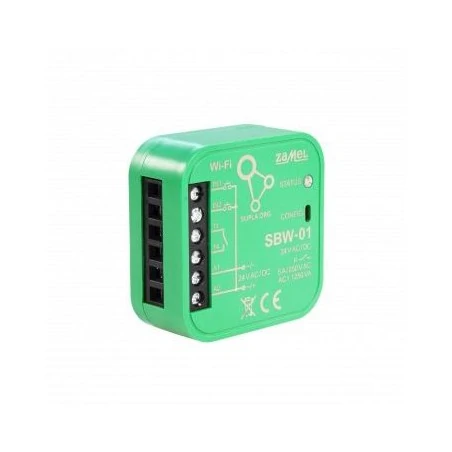 Sterowniki-i-odbiorniki - sterownik bramowy wi-fi jednokanałowy dwukierunkowy dopuszkowy sbw-01 supla zamel 