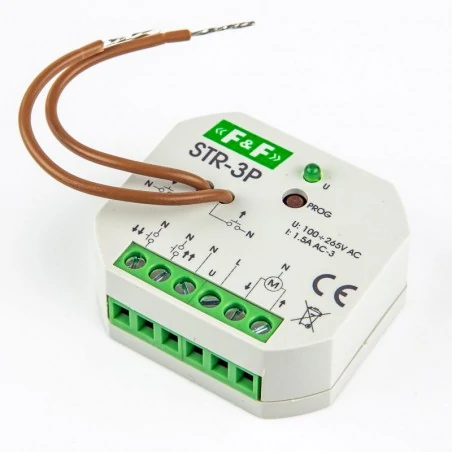 Sterownik-rolet - sterownik rolet podtynkowy ac 2x8a str-3p f&f 