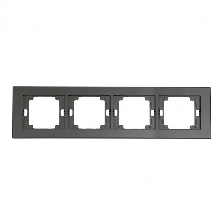Ramki-poczworne - ramka poczwórna antracyt pozioma onyx ra-4o abex 