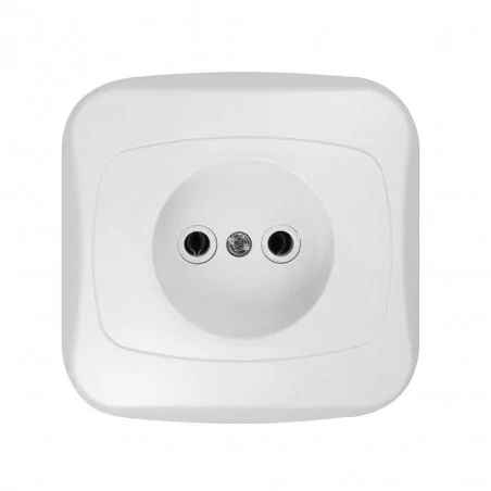 Gniazda-pojedyncze-podtynkowe - gniazdo pojedyncze podtynkowe bez uziemienia białe atut pt-15a abex 