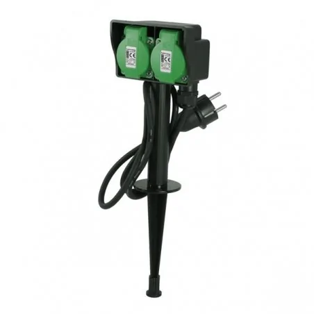 Gniazda-elektryczne - przedłużacz ogrodowy wbijany na 2 gniazda pw-1/2 rum-lux 